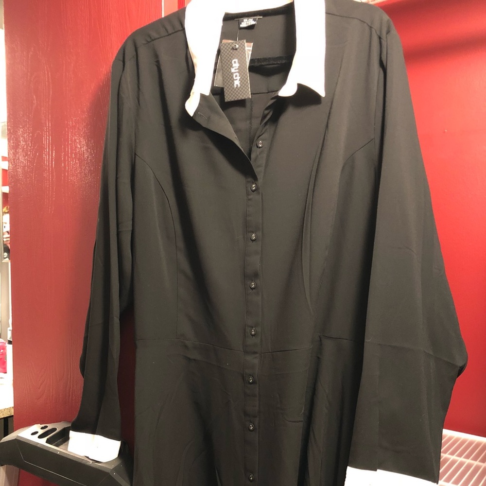 Plus size button up blouse